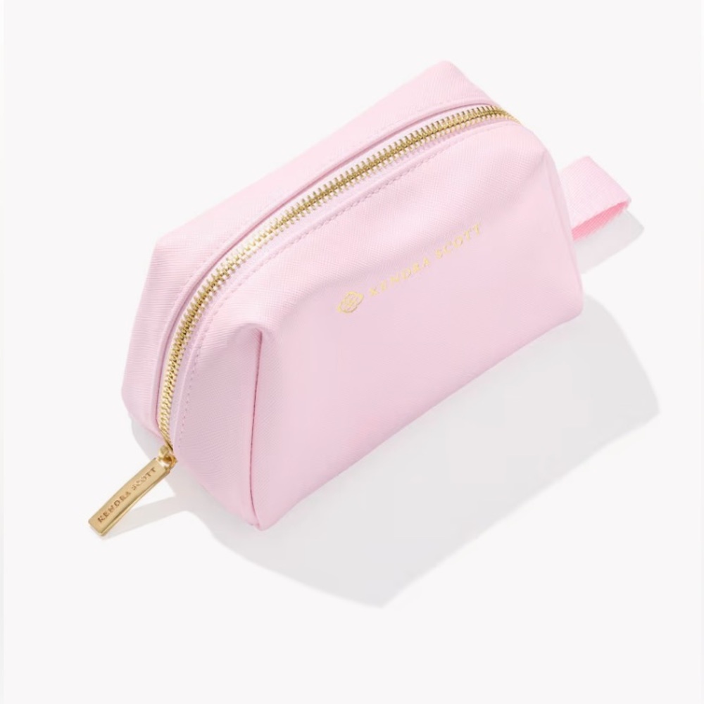 Kendra Scott Gold and Silver Filigree Ring and Pink Makeup Bag - Picture 5 of 6